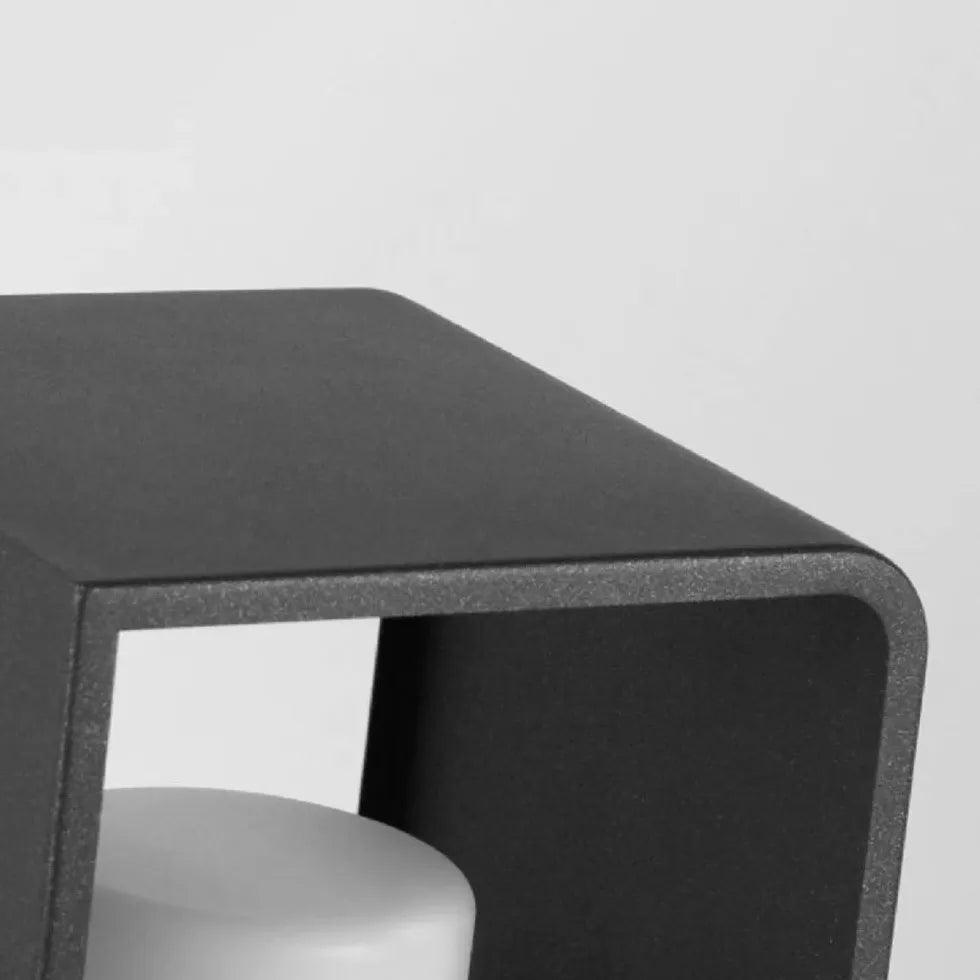 Moderne svart LED-solcellelampe for hagegang | boxzora