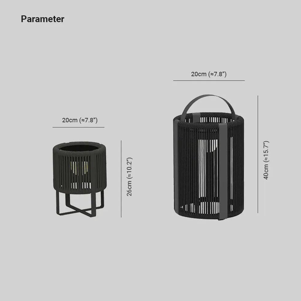 Minimalistisk vanntett gulvstående lampe for hager | boxzora