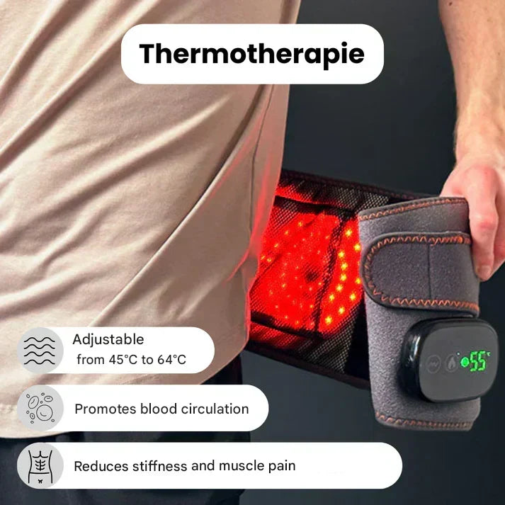 ThermaLum ortopediskt ryggstöd — ländryggsstöd med infraröd terapi