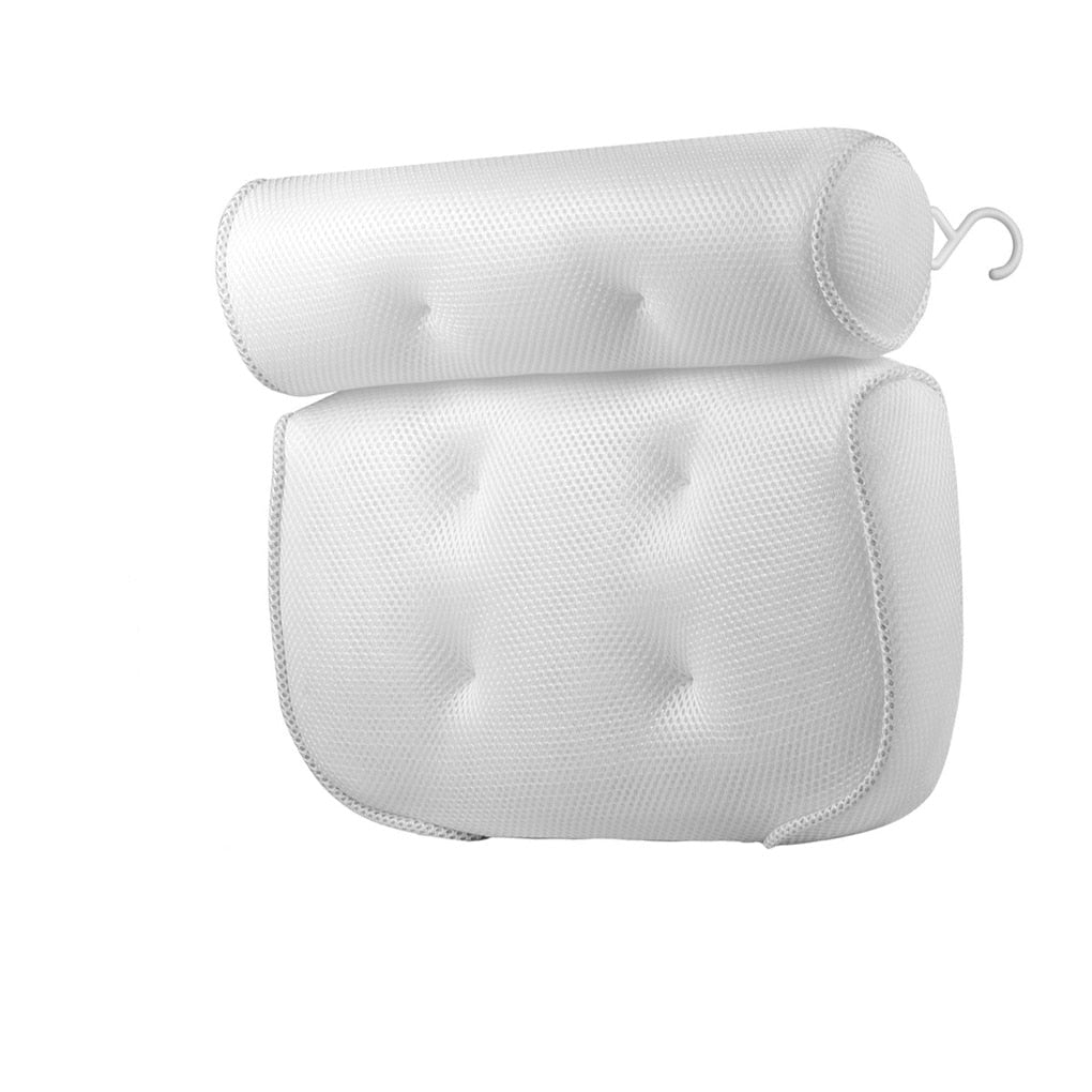 Orthopädisches Badewannenkissen – 3D-Mesh-Gewebe, atmungsaktive Unterstützung, integrierte Saugnäpfe
