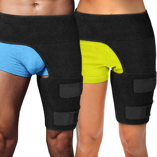 Centură de compresie reglabilă pentru șold și coapsă — susținere pentru zona inghinală, tendonul hamstring și articulația sacroiliacă