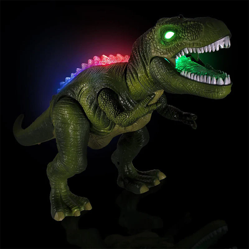 Zdalnie sterowana zabawkowa dinozaur DinoAdventure — bezprzewodowe sterowanie, chód, światła i dźwięki