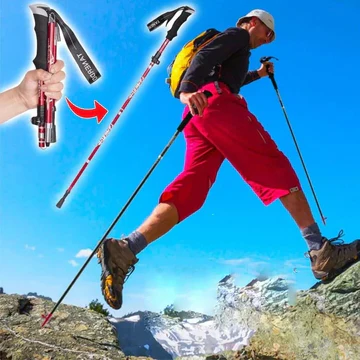 عصي ت trekking تلسكوبية — قابلة للطي والتعديل