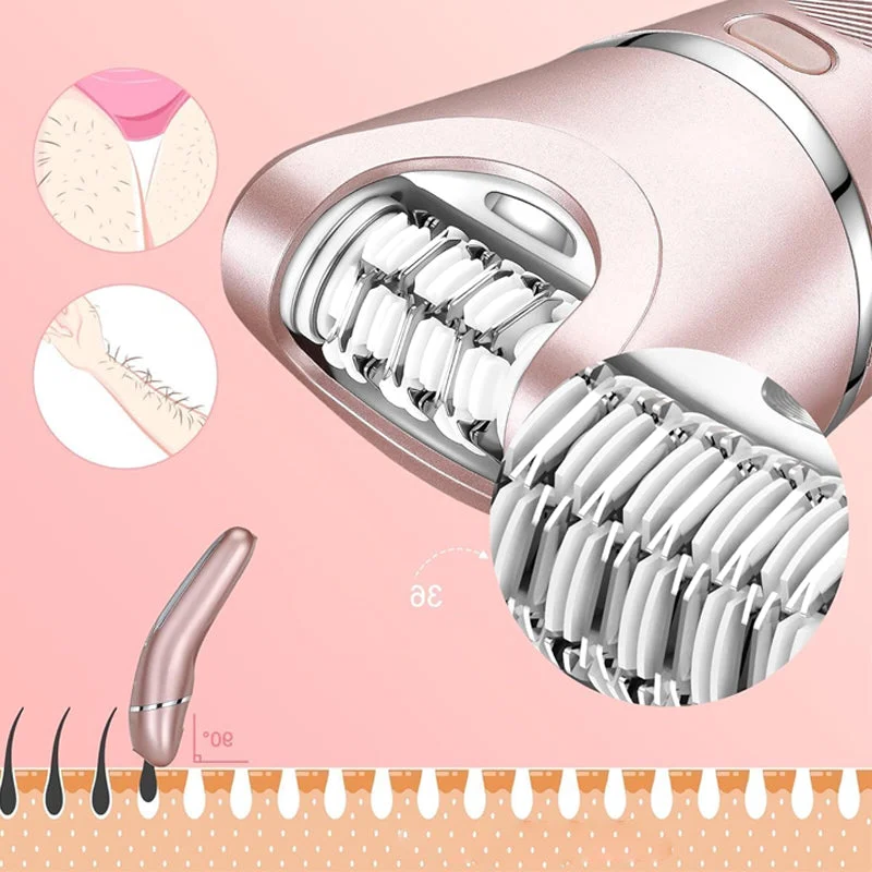 Women's 3-in-1 Waterproof Electric Shaver — Multi-Area Grooming Tool