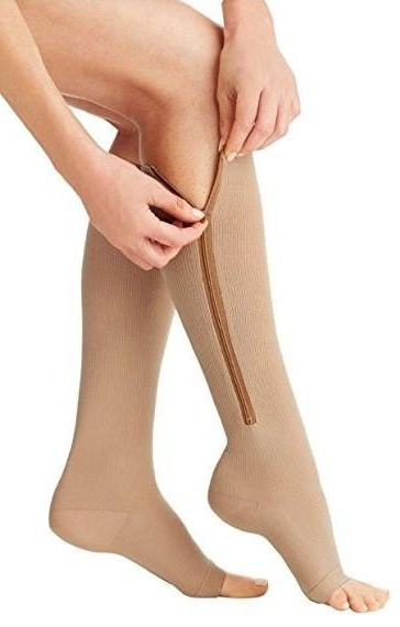 Calze a compressione graduata 20-30 mmHg — calze di supporto con cerniera