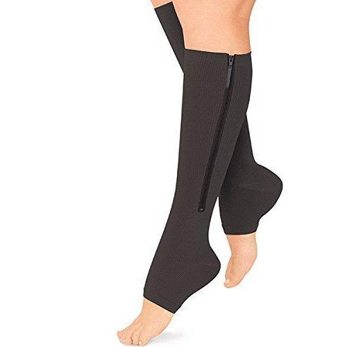 Calze a compressione graduata 20-30 mmHg — calze di supporto con cerniera