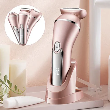 Women's 3-in-1 Waterproof Electric Shaver — Multi-Area Grooming Tool