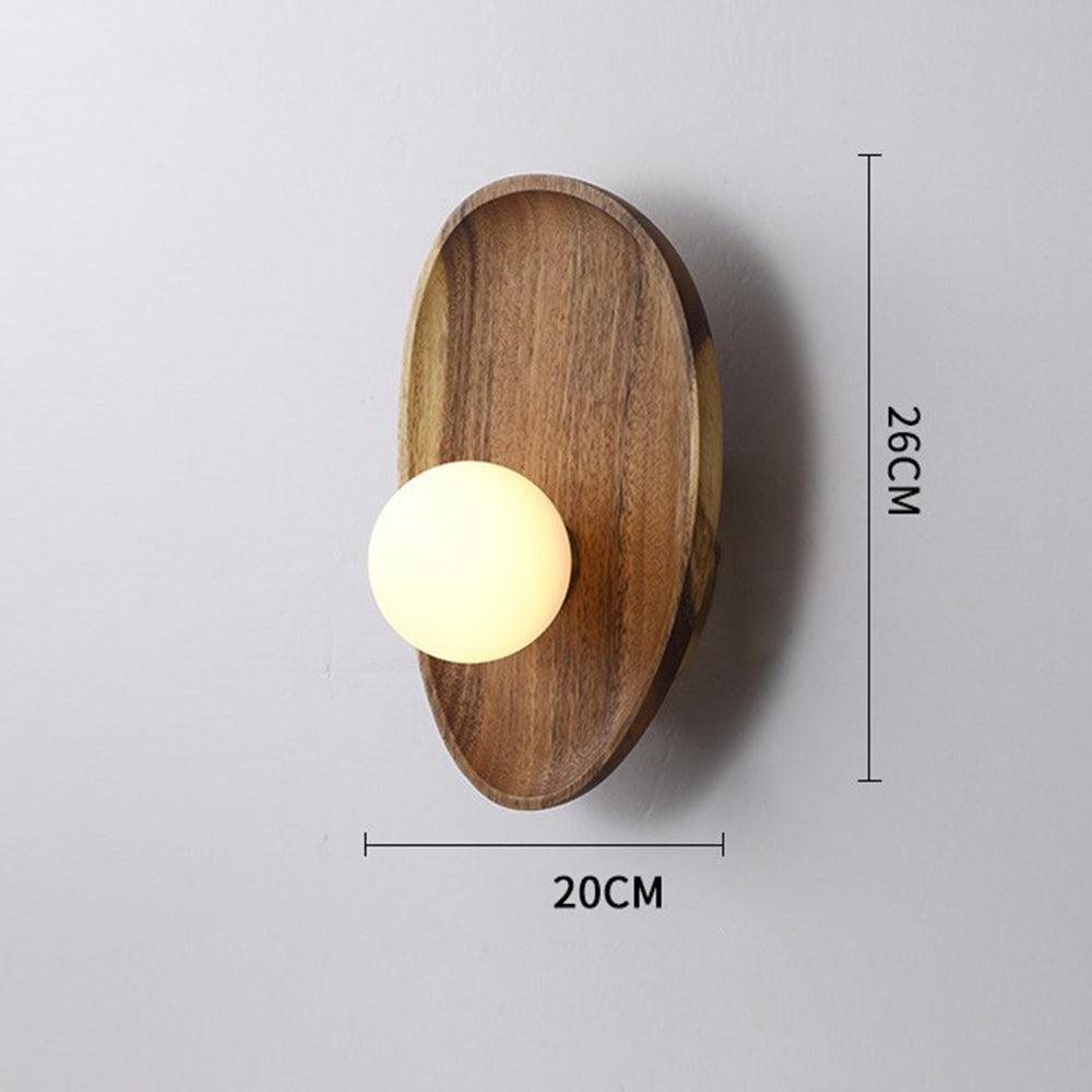 Moderne vegglampe i tre til soverommet | boxzora