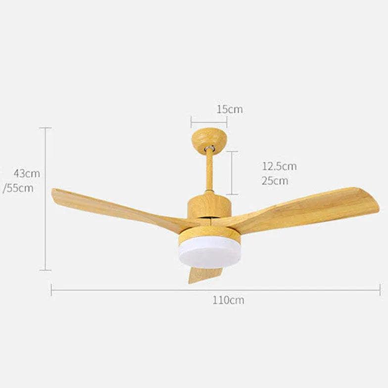 Lámpara de techo nórdica minimalista con ventilador para sala de estar | boxzora