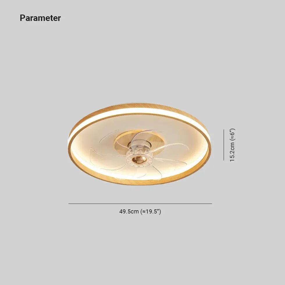Minimalist Wooden Bedroom Light with Ceiling Fan | boxzora