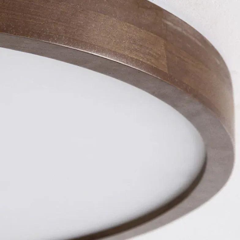 Lámpara de techo empotrada de madera nórdica para dormitorio, antideslumbrante | boxzora