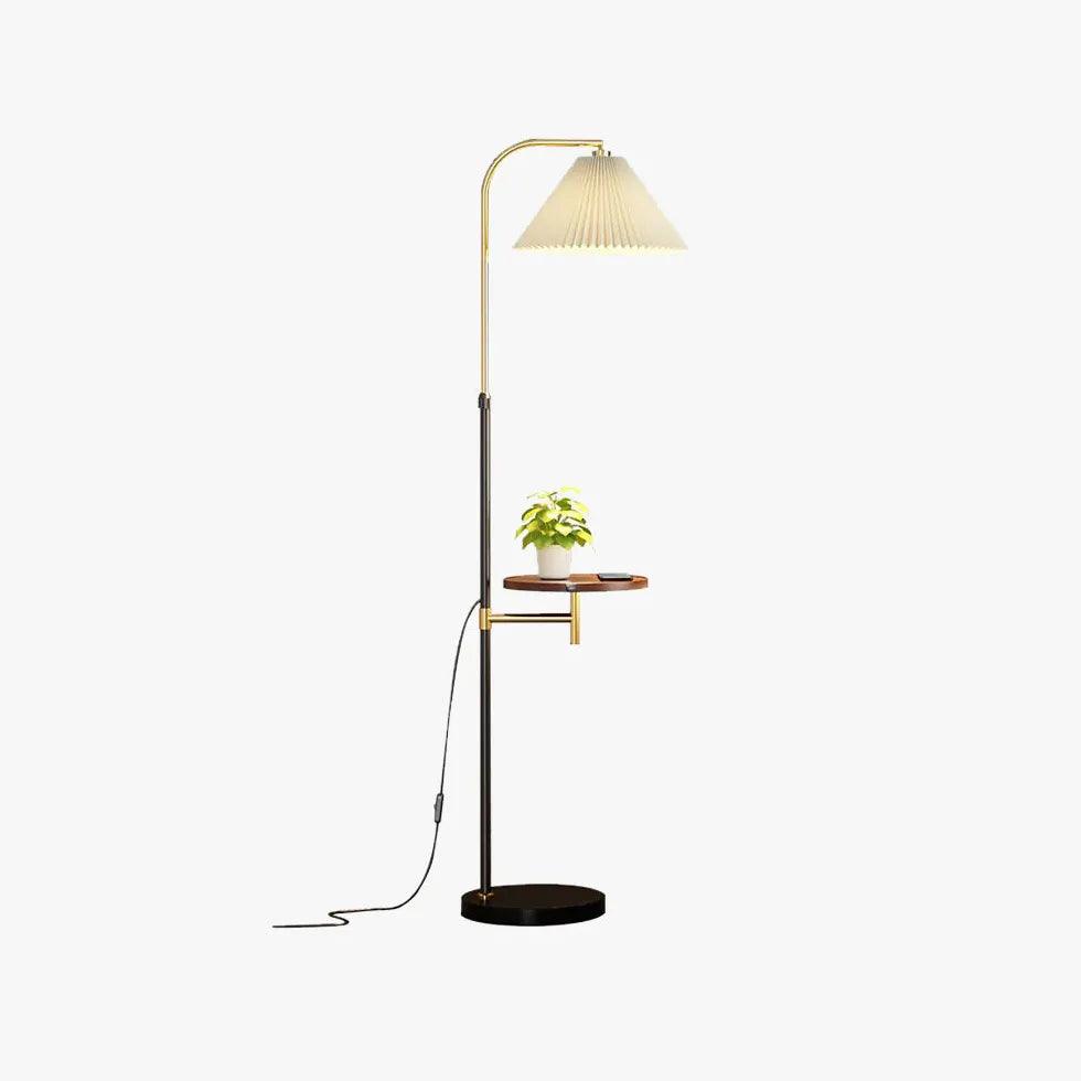 Moderne Stehlampe für das Wohnzimmer mit Plissee-Design | boxzora