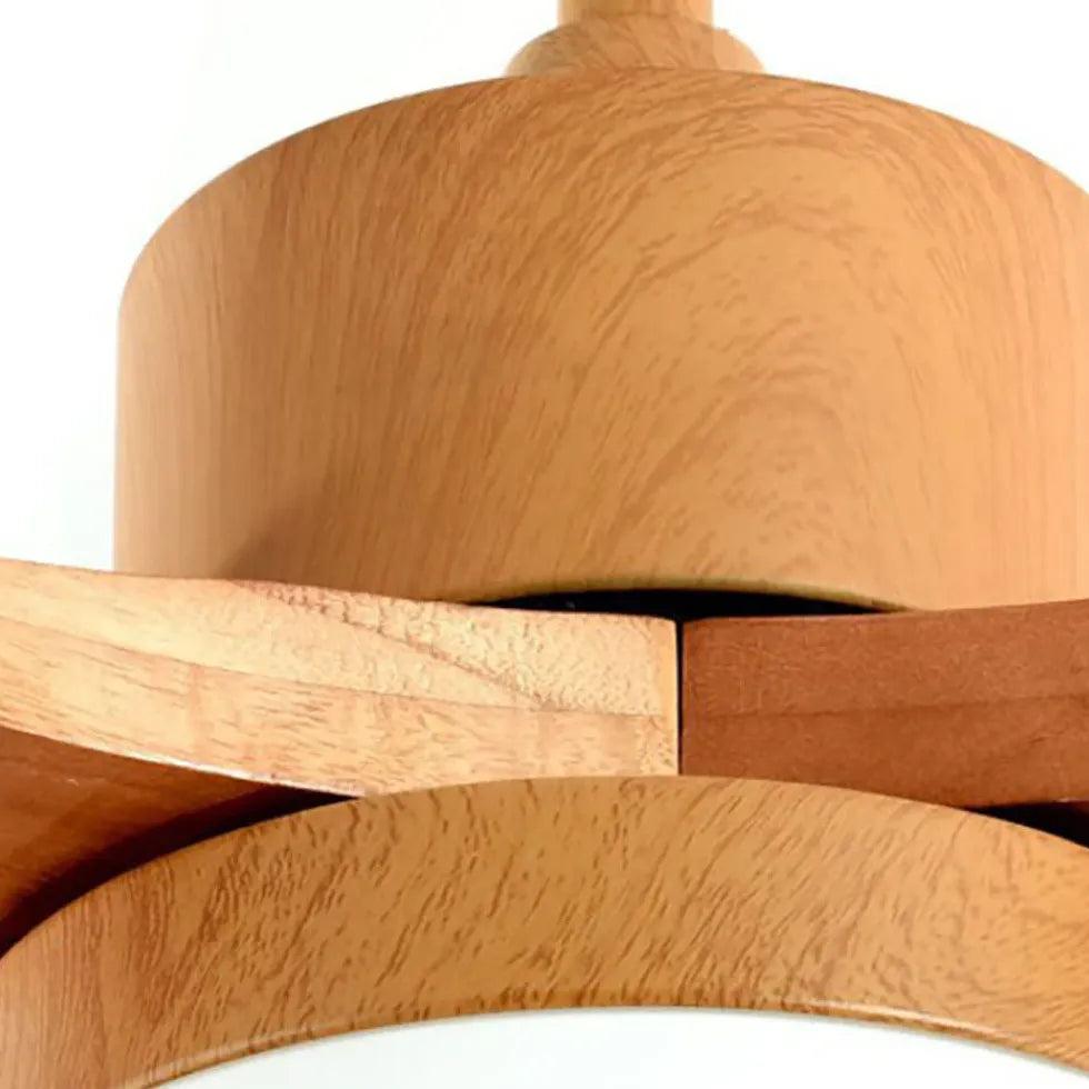 Modern LED Wooden Ceiling Fan Light for Dining Room | boxzora
