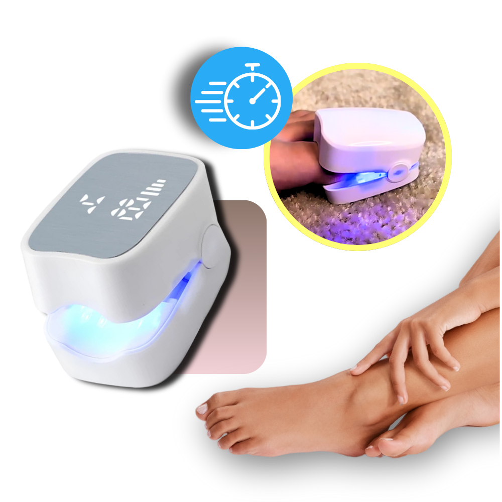 Láser indoloro para hongos en las uñas — dispositivo portátil de doble láser