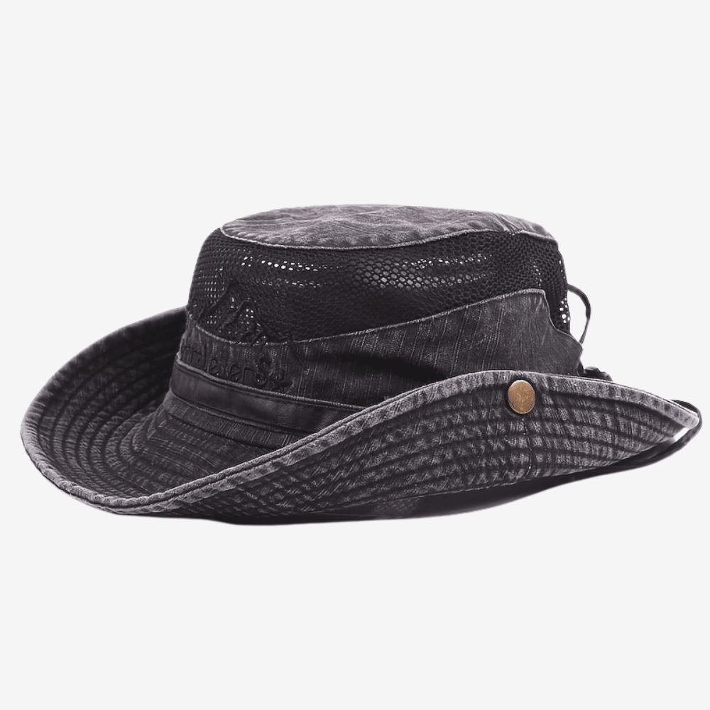 Cappello da sole stile Panama — Tessuto leggero e traspirante in rete di poliestere