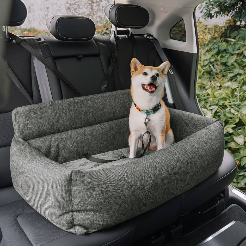 Cuccia da auto per cani di taglia grande PAWDRIVE — Lavabile, con cinghia di sicurezza ancorata e fondo antiscivolo