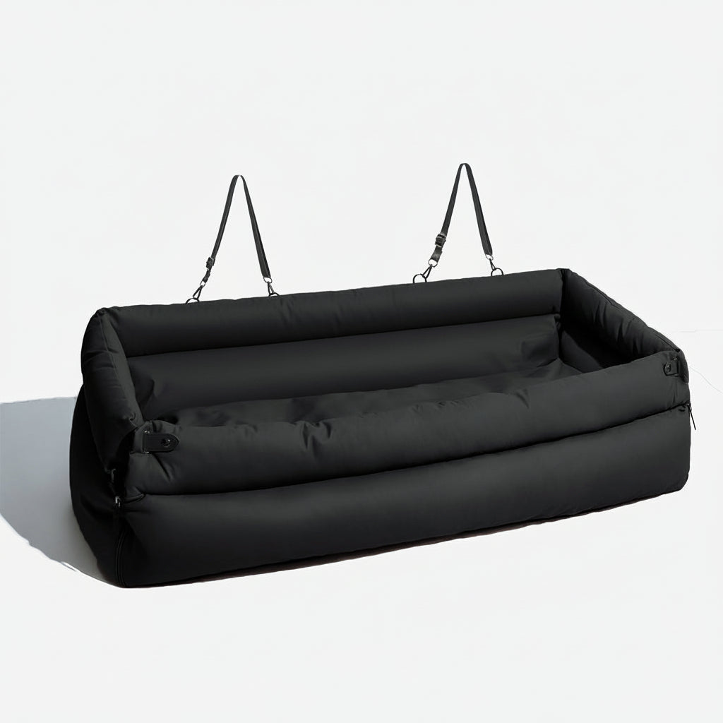 Cuccia-seggiolino auto per cani di taglia grande PAWPRESTIGE — Struttura premium in similpelle