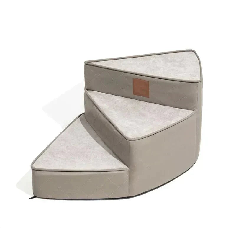 Scaletta per animali a tre gradini Pawstep Elite — Design in similpelle antiscivolo