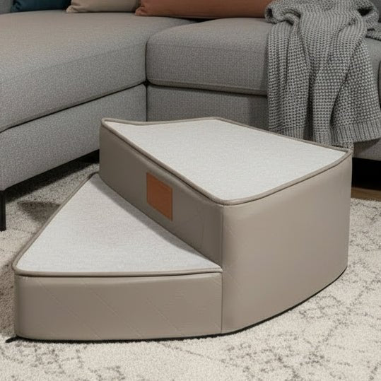 Scaletta per animali a tre gradini Pawstep Elite — Design in similpelle antiscivolo