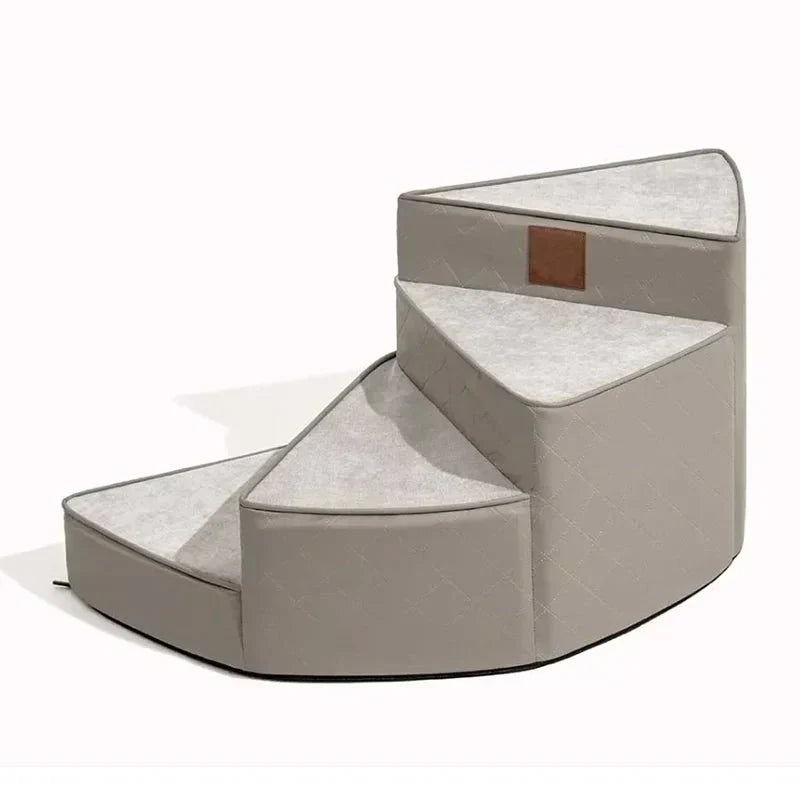 Scaletta per animali a tre gradini Pawstep Elite — Design in similpelle antiscivolo