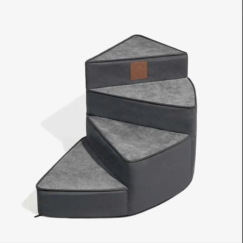 Scaletta per animali a tre gradini Pawstep Elite — Design in similpelle antiscivolo