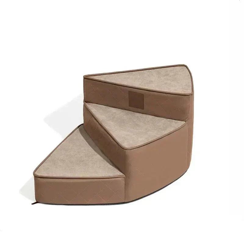 Scaletta per animali a tre gradini Pawstep Elite — Design in similpelle antiscivolo