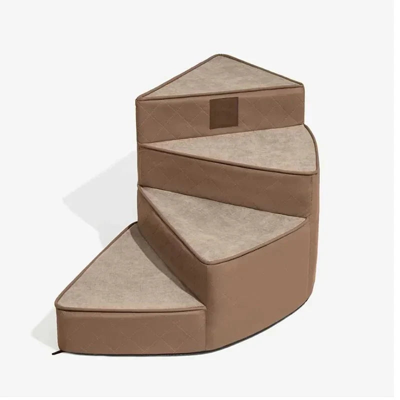 Scaletta per animali a tre gradini Pawstep Elite — Design in similpelle antiscivolo