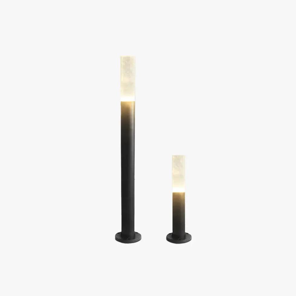 Lămpi LED cilindrice tip bornă, solare, pentru exterior | boxzora