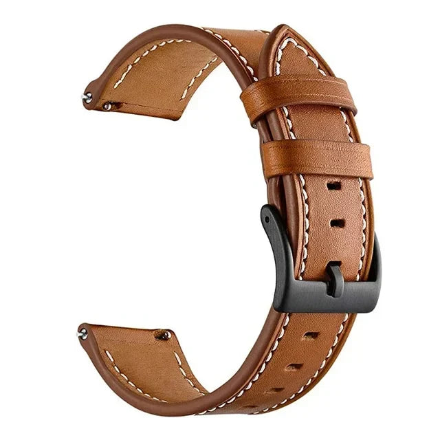 Bracelet connecté Huawei GT 3 2 en cuir - Fermoir à boucle métallique