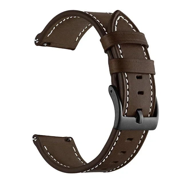 Bracelet connecté Huawei GT 3 2 en cuir - Fermoir à boucle métallique