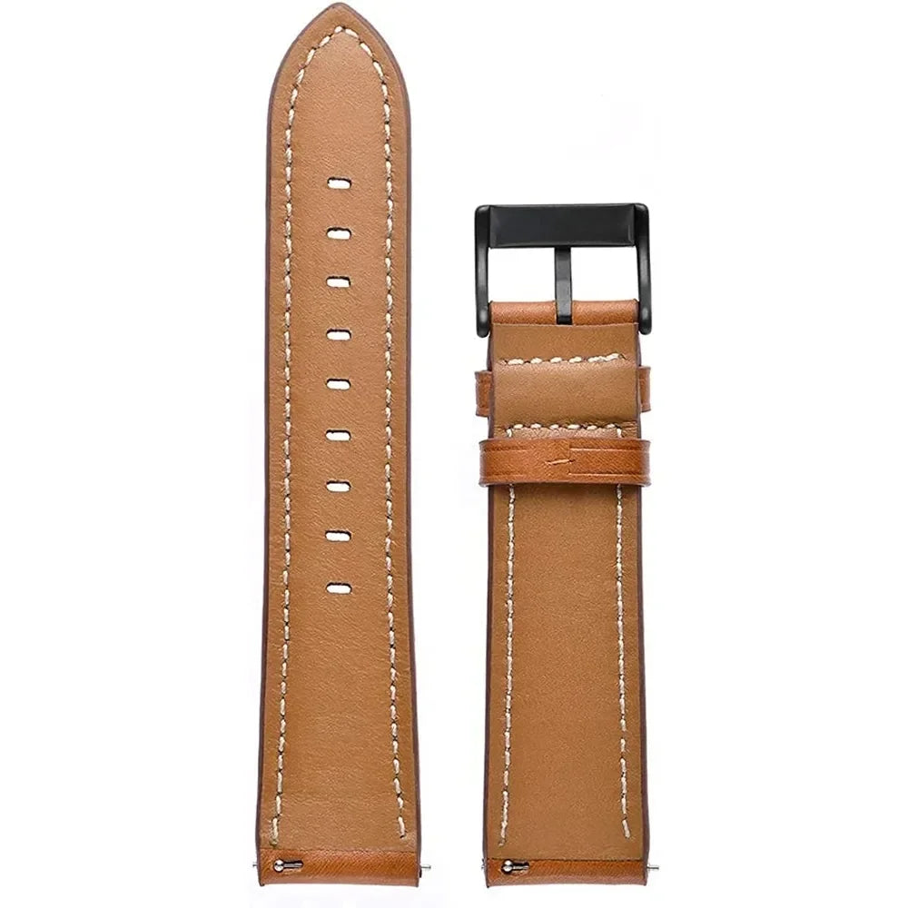 Bracelet connecté Huawei GT 3 2 en cuir - Fermoir à boucle métallique