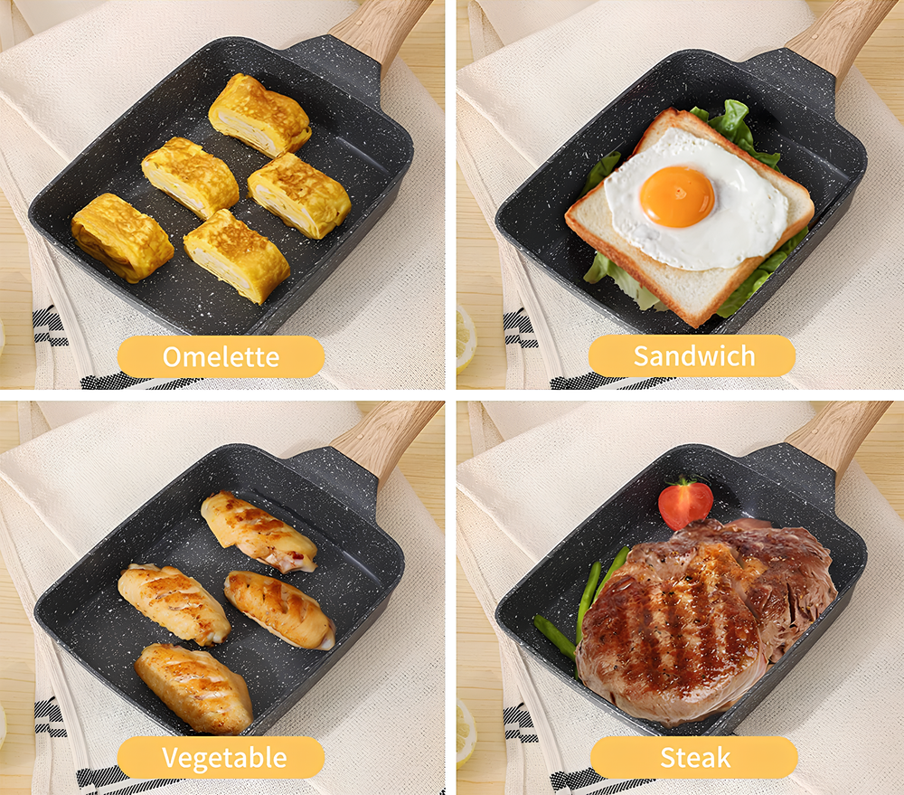 Patelnia do omletów tamagoyaki — powłoka nieprzywierająca