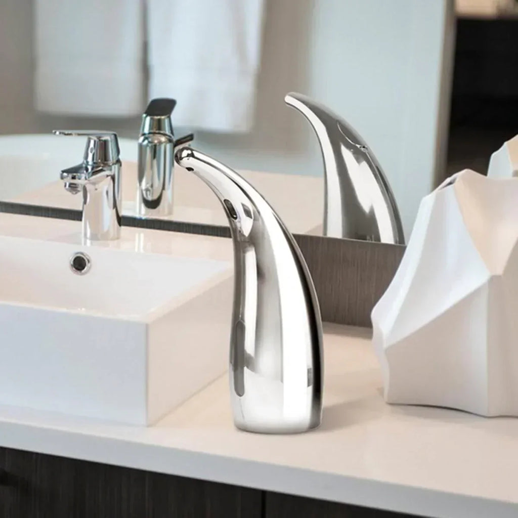 Distributeur automatique de savon HygiFlow - Capteur infrarouge, dosage automatique, design moderne
