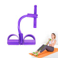 Coseey-fitnessweerstandsband met 4 buizen — trainer met voetpedalen