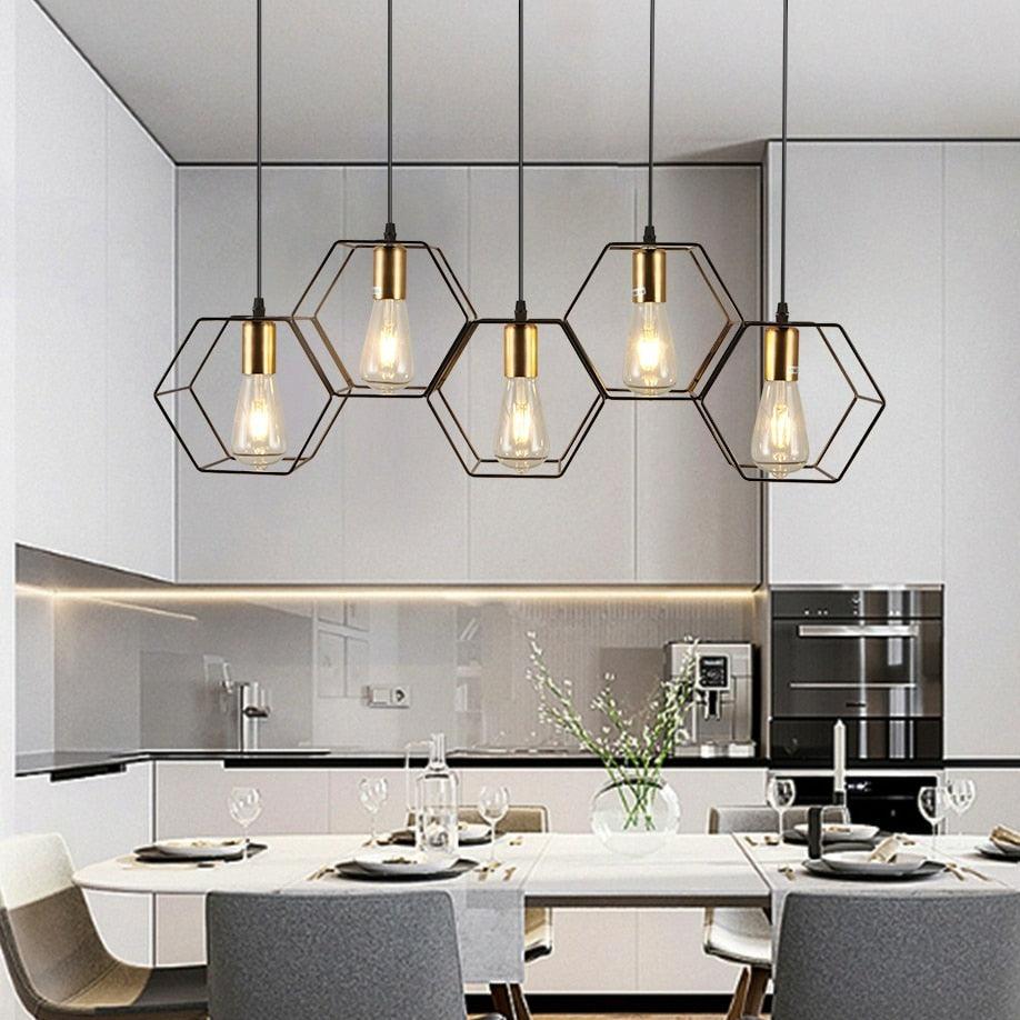Candeeiros pendentes industriais de ferro em forma de LOFT | boxzora