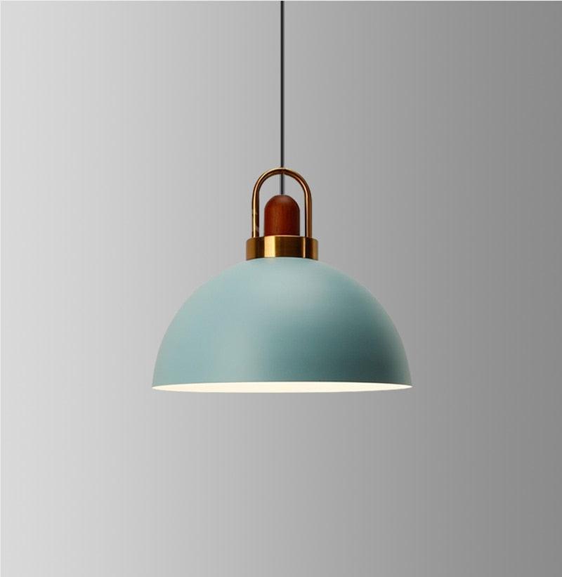 Lámpara LED de techo de madera Nordic Single Macaron | boxzora