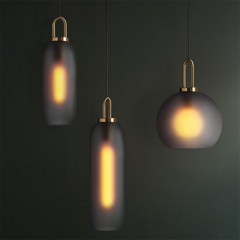 Nordisk pendellampe i klart glas | boxzora