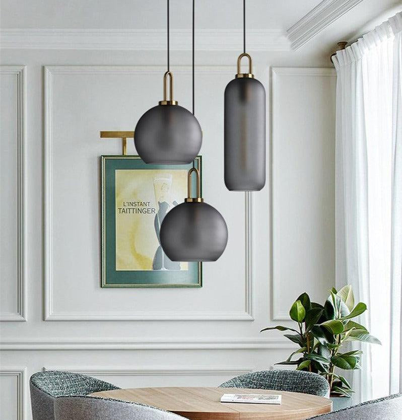 Nordisk pendellampe i klart glas | boxzora