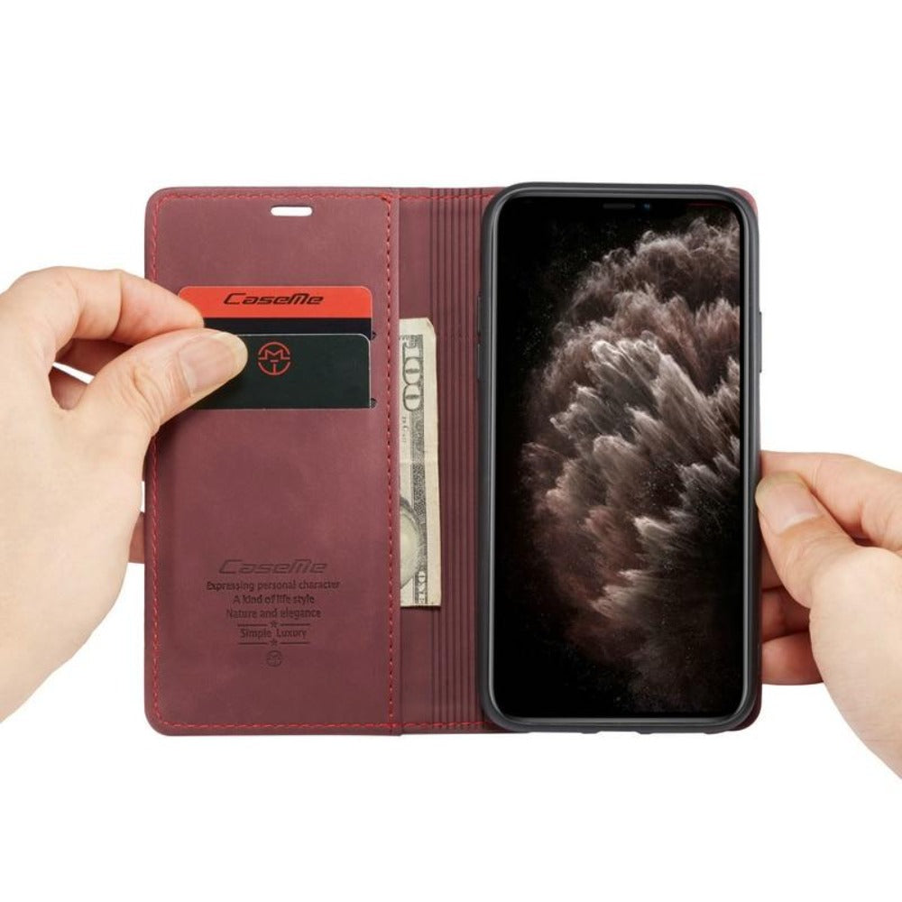 Magnetische flip-walletcase voor iPhone - kaartsleuven