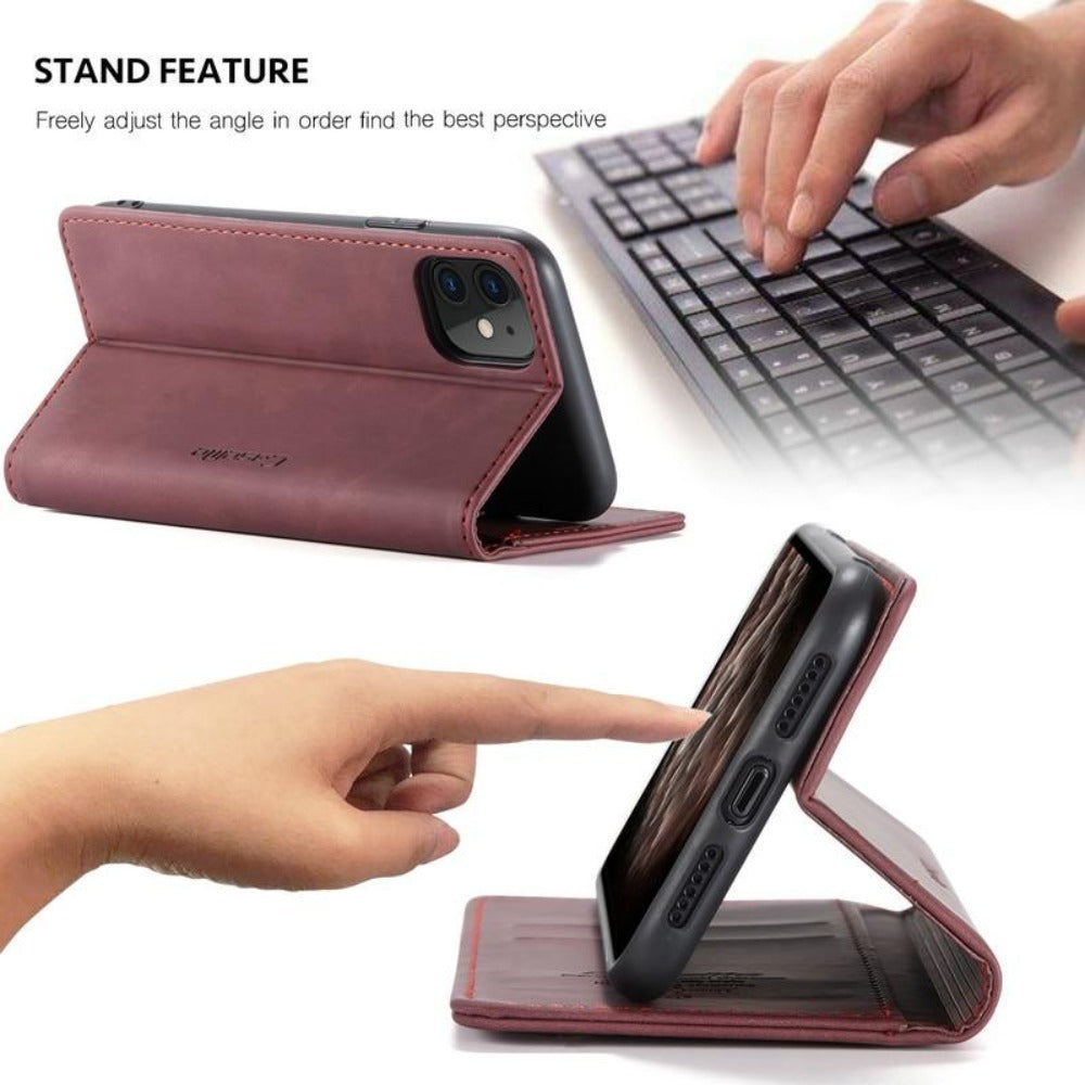 Magnetische flip-walletcase voor iPhone - kaartsleuven