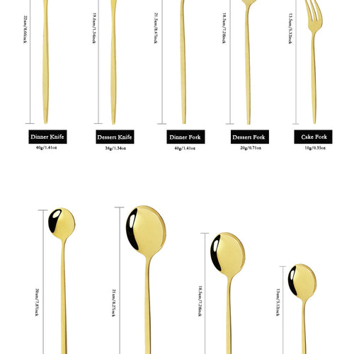 24-Piece Cutlery Set — Smooth Contoured Handles