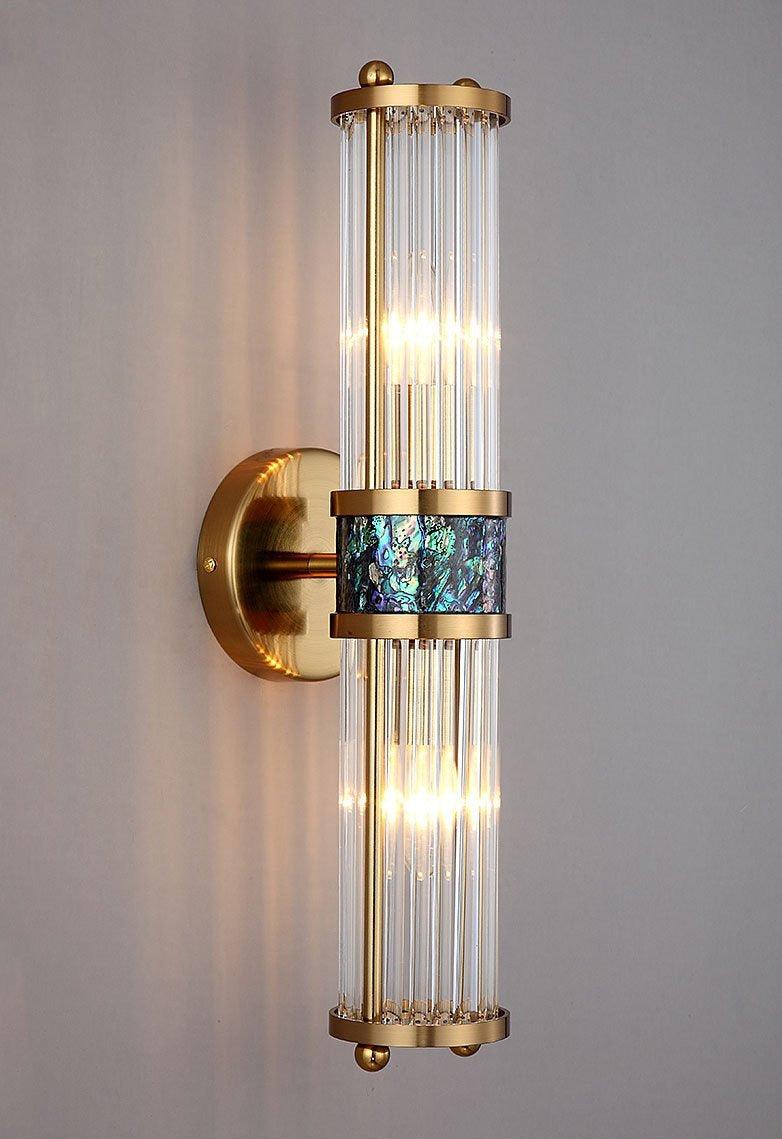 Lampade da parete in vetro di lusso con luce verso l’alto e verso il basso | boxzora
