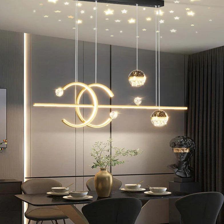 Luxe Double C-sterrenlicht-hanglamp | boxzora