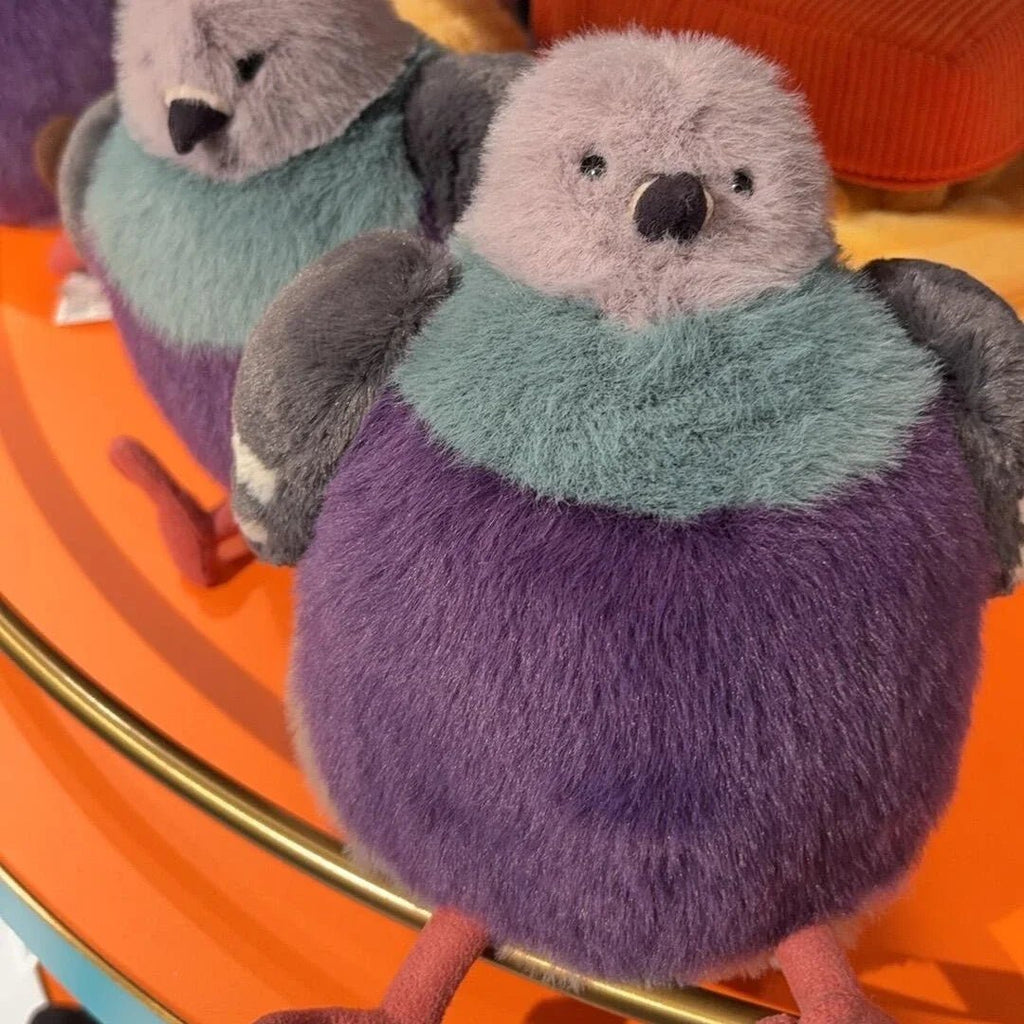 PuffPigeon mjuk duva — kompakt rundad form, mjuk yta