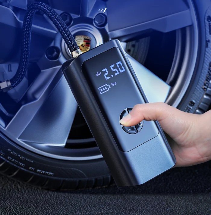 PowerPump Wireless Air Compressor – 150 PSI Tire Inflator, Digital Display, LED Light