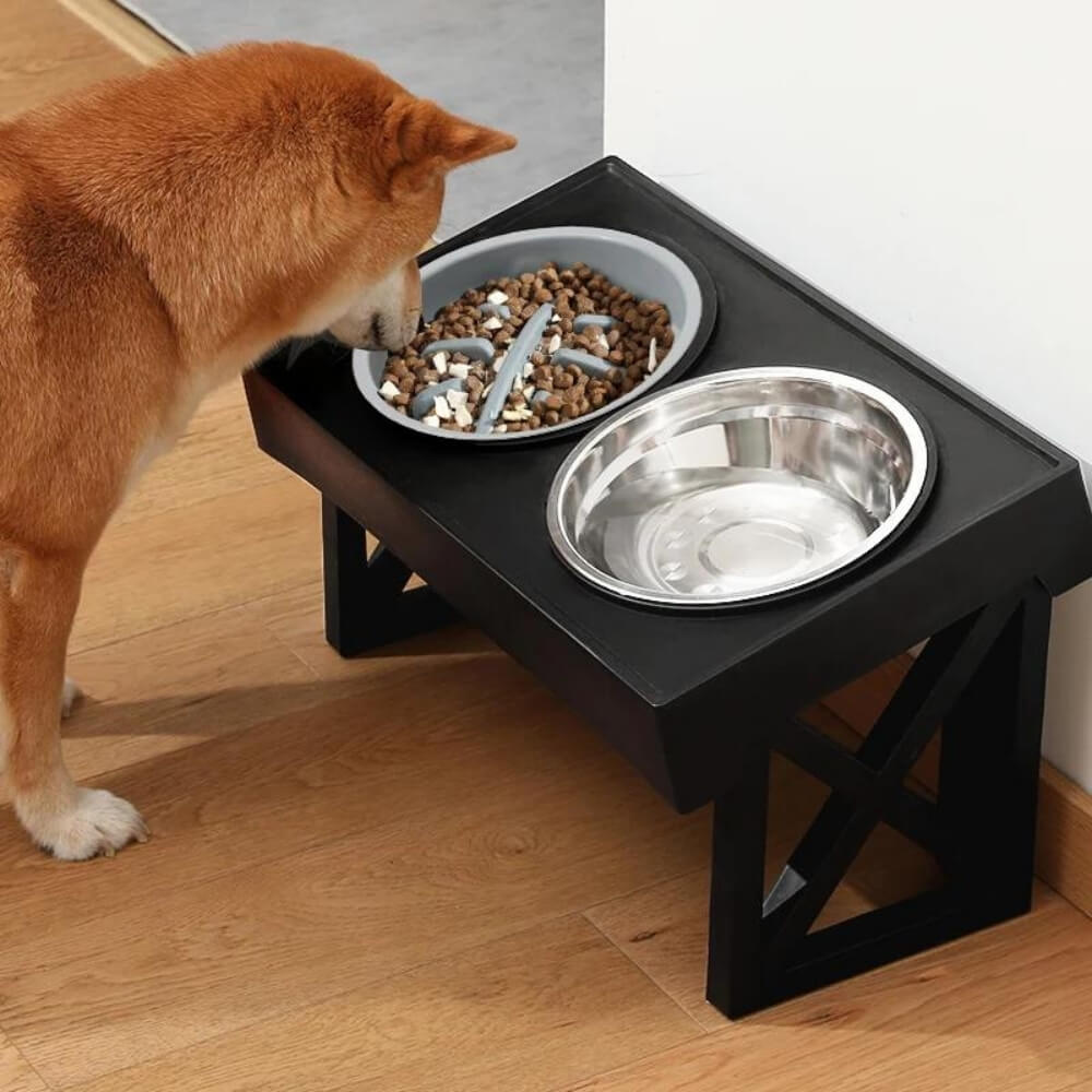 PupLift megemelt kutyatál - ergonomikus emelt állvány, lassú etetést biztosító kialakítás