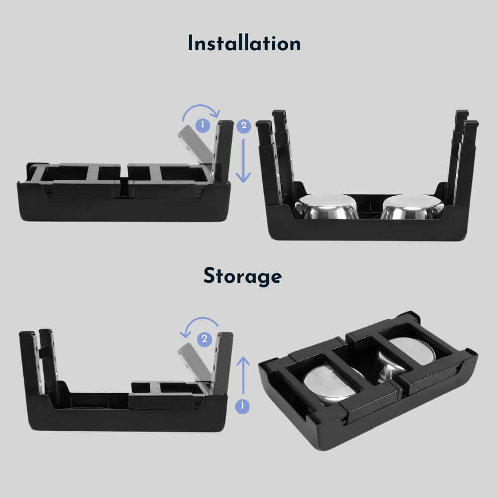 PupLift megemelt kutyatál - ergonomikus emelt állvány, lassú etetést biztosító kialakítás