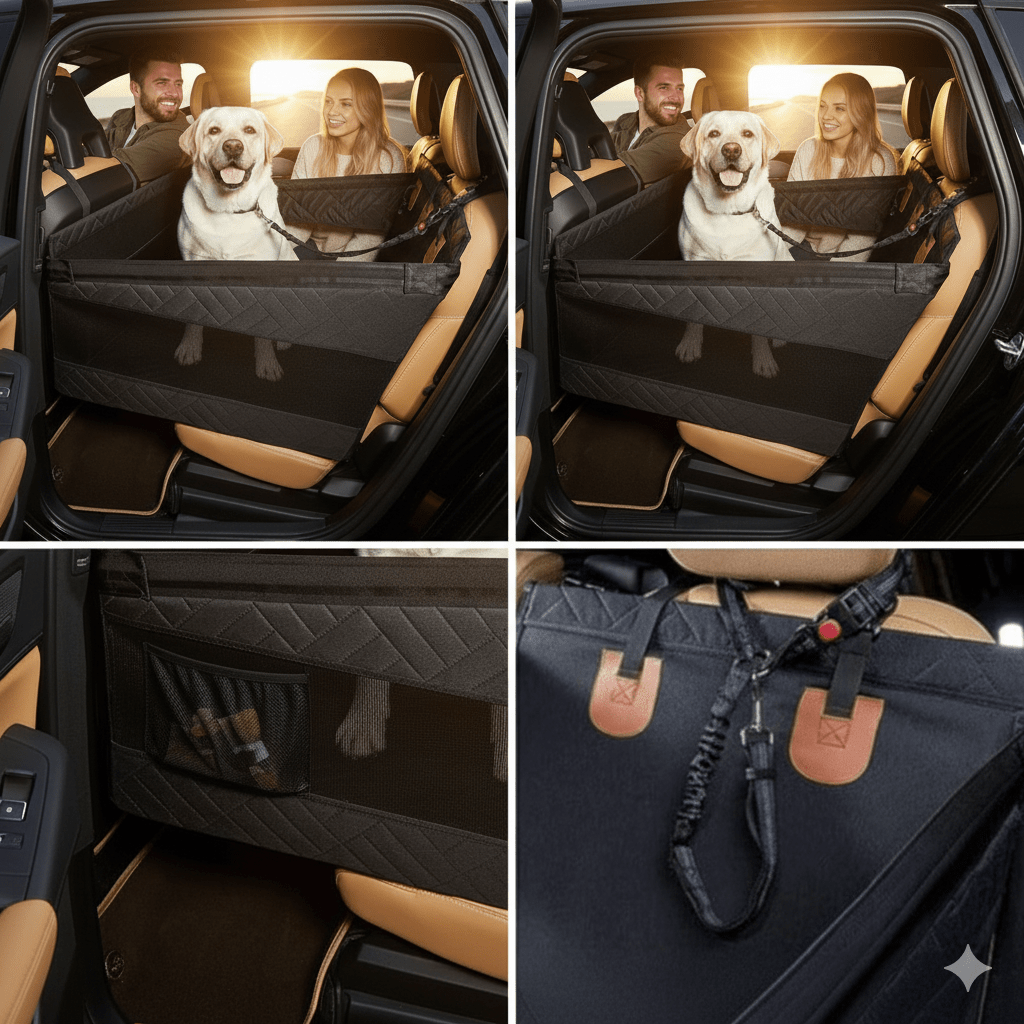 حصيرة مقعد سيارة PUPPPROTECTOR Plus من الإسفنج الذكي – مقاومة للماء