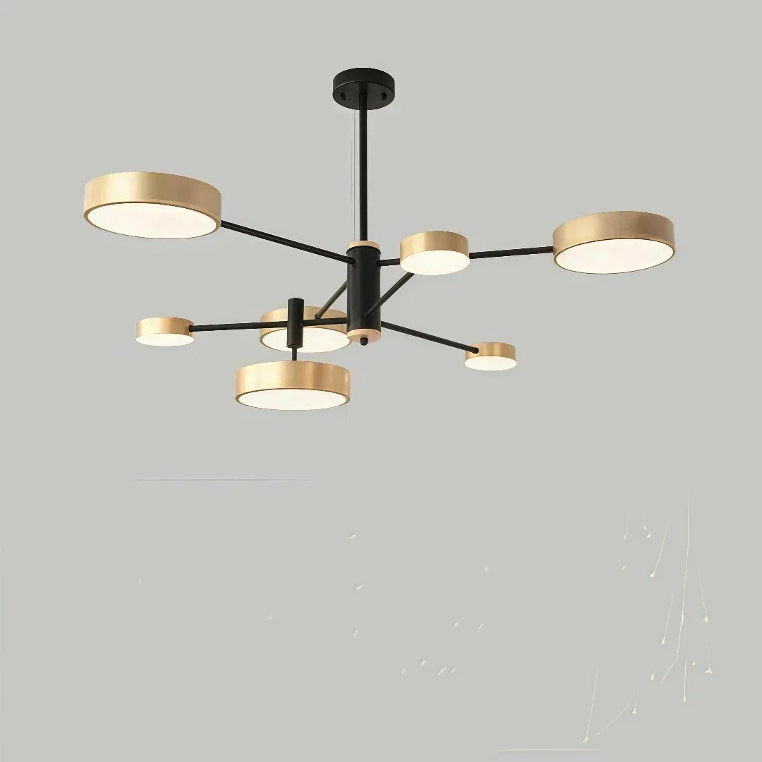 Nordischer dimmbarer LED-Metall-Kronleuchter für das Wohnzimmer | boxzora