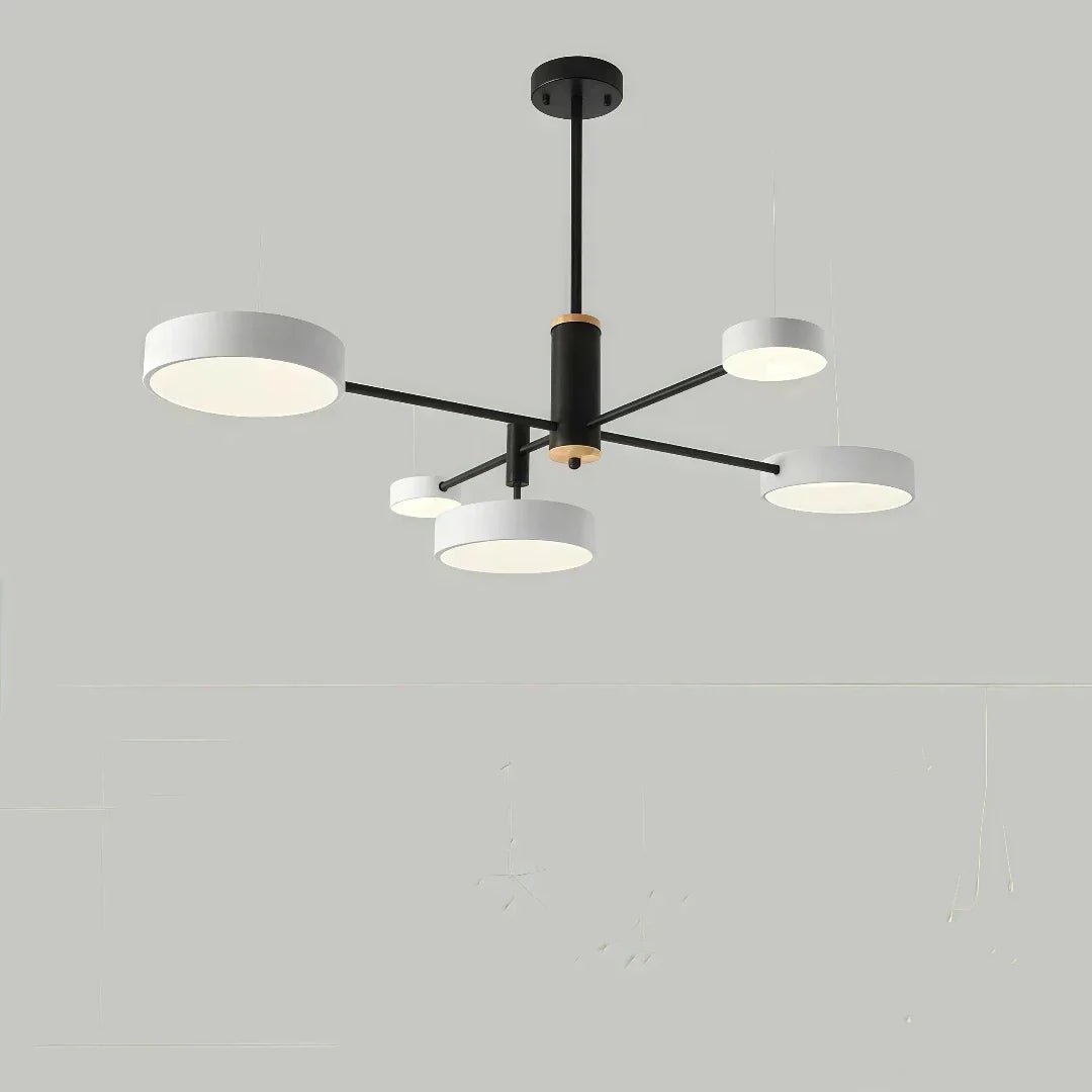 Nordischer dimmbarer LED-Metall-Kronleuchter für das Wohnzimmer | boxzora